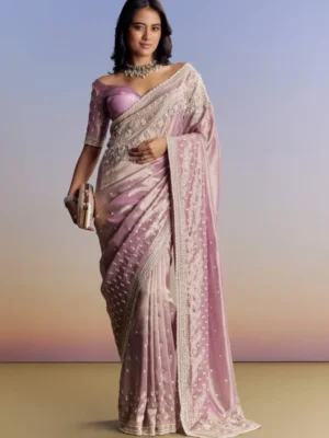 Lavender Luxe Saree – Where Tradition Meets Contemporary Grace