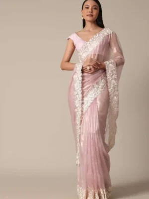 Ivory Reserve White & Gold Heritage Saree